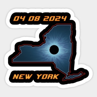 New York 2024 Total Solar Eclipse Sticker